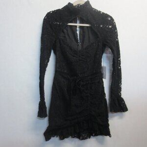 Elegant Black Lace Dress